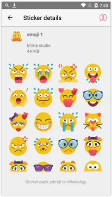 emoji stickers android App screenshot 2