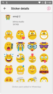 emoji stickers android App screenshot 3